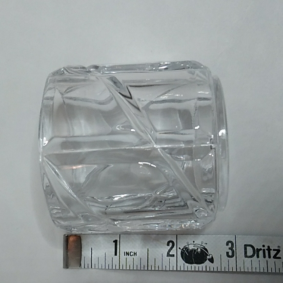 Deplomb Lead Crystal votive candle holder's set of 2 - Picture 5 of 6